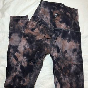 Tie dye lululemon legging butter soft